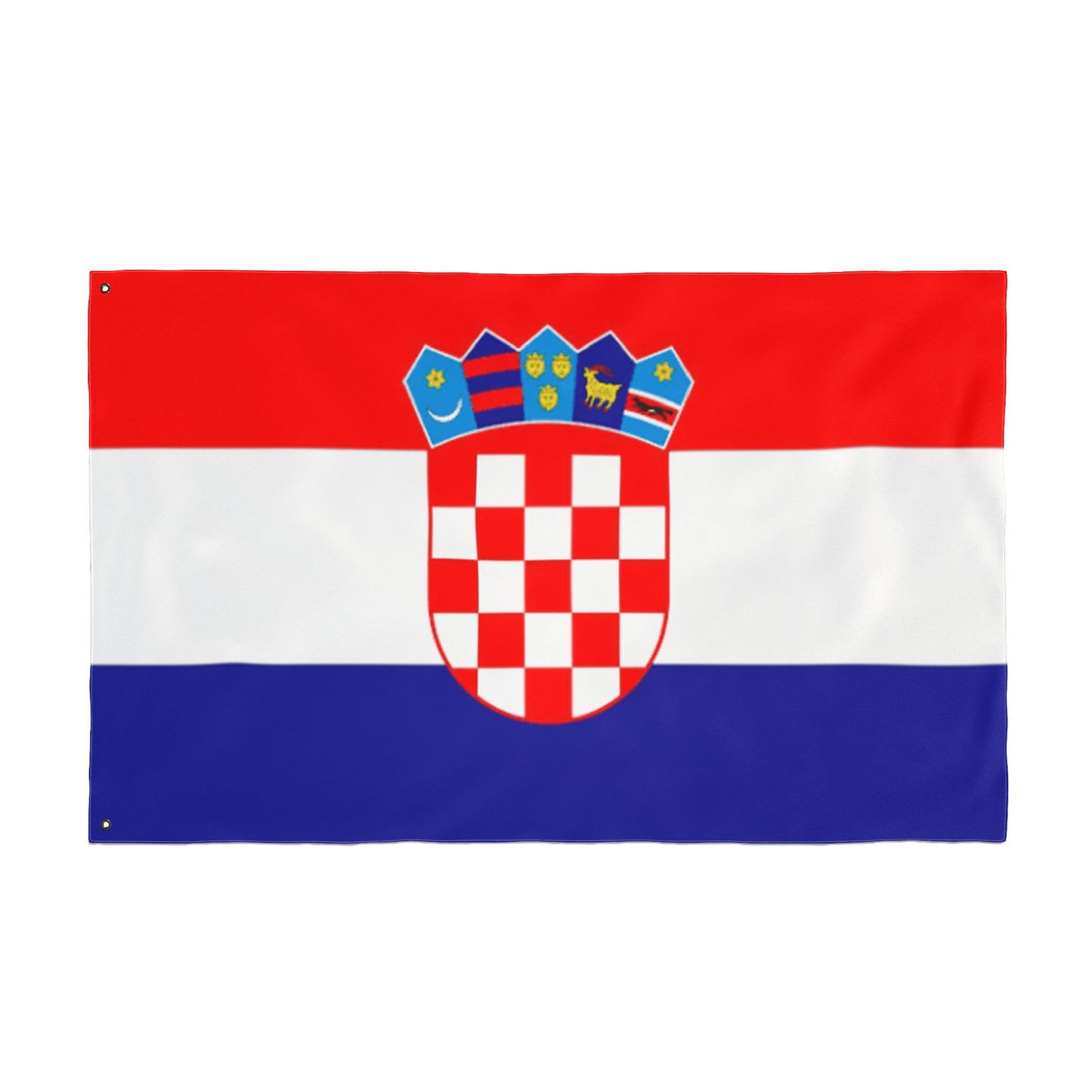 Croatia Double-Sided Flag — Outdoor/Indoor Croatian Flag with Coat of Arms