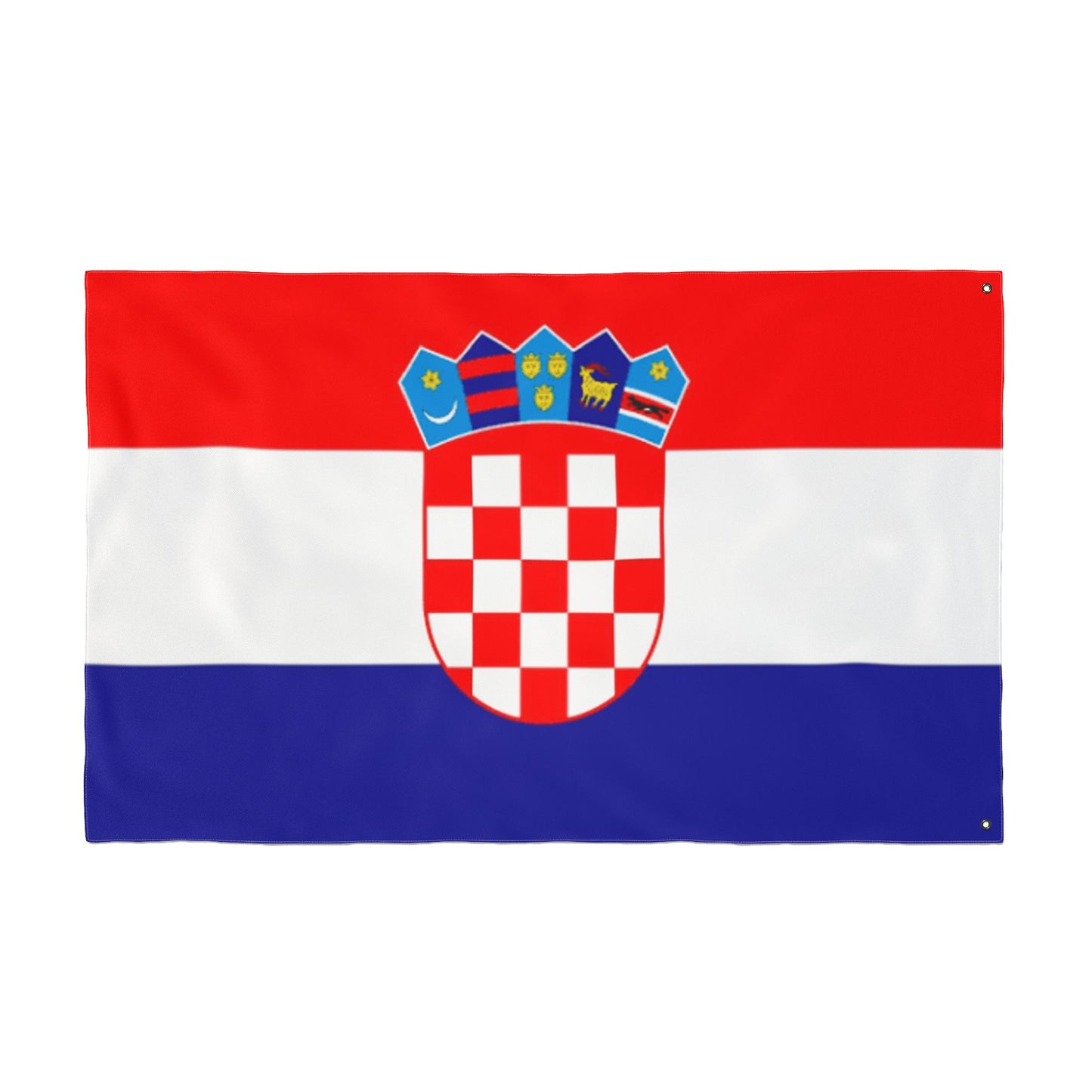 Croatia Double-Sided Flag — Outdoor/Indoor Croatian Flag with Coat of Arms