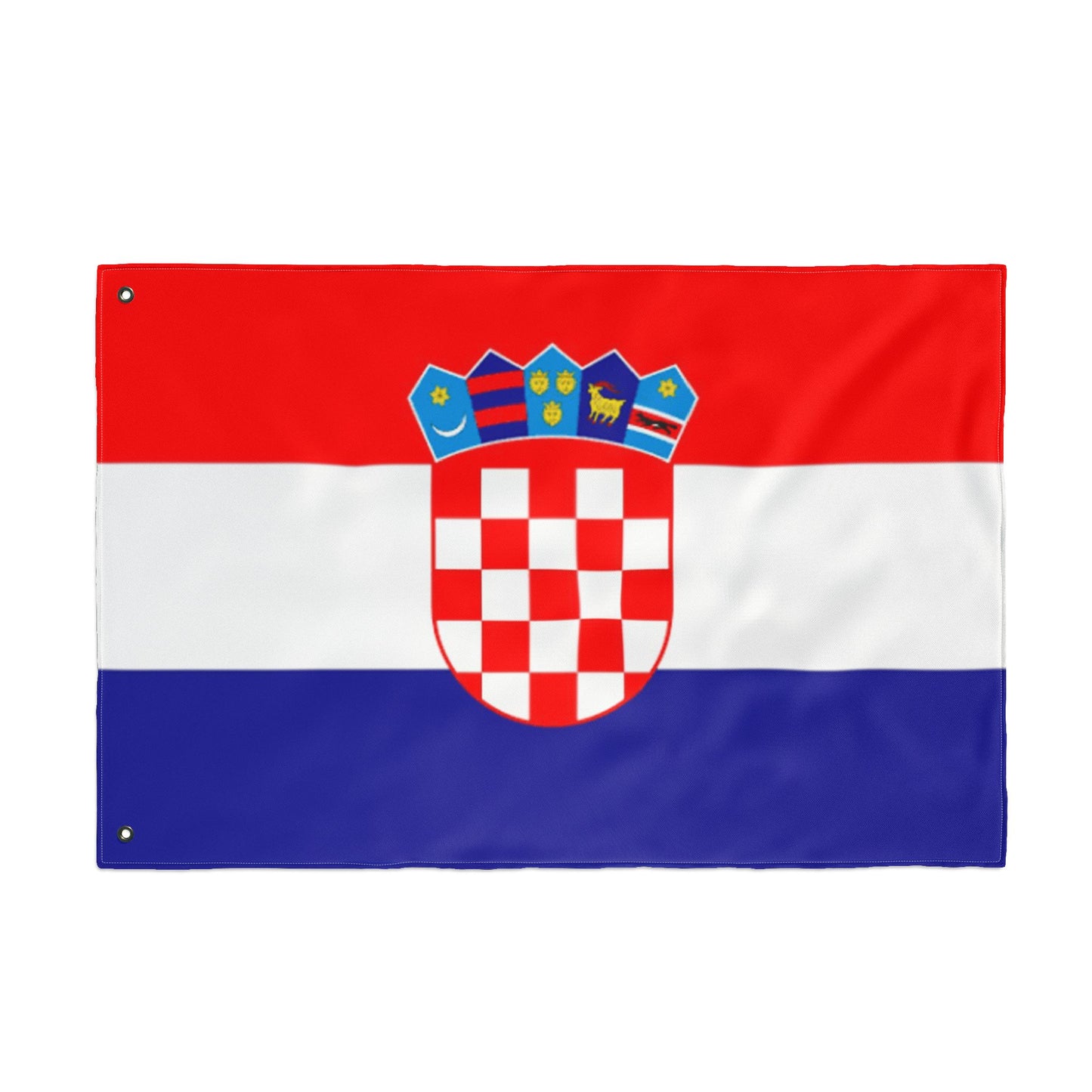 Croatia Double-Sided Flag — Outdoor/Indoor Croatian Flag with Coat of Arms
