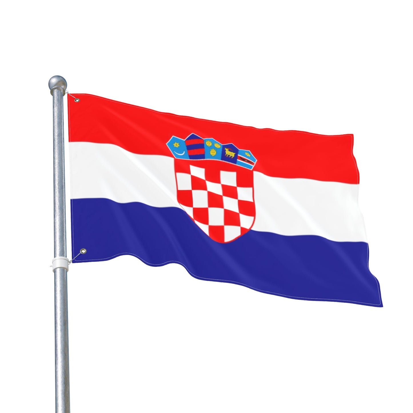 Croatia Double-Sided Flag — Outdoor/Indoor Croatian Flag with Coat of Arms
