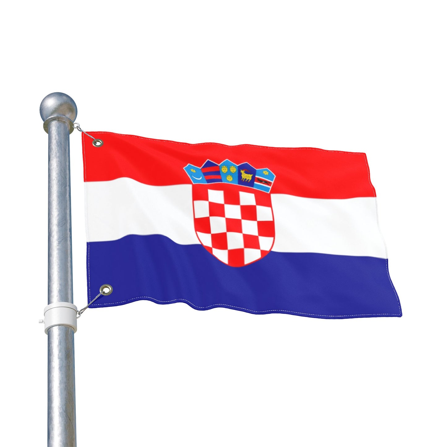 Croatia Double-Sided Flag — Outdoor/Indoor Croatian Flag with Coat of Arms