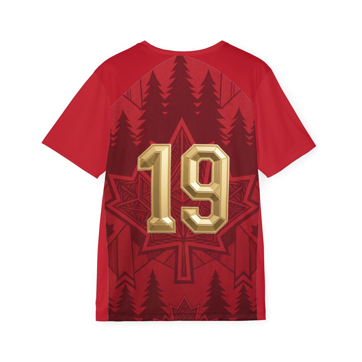 Canada Maple Leaf Gold 19 Sports Jersey