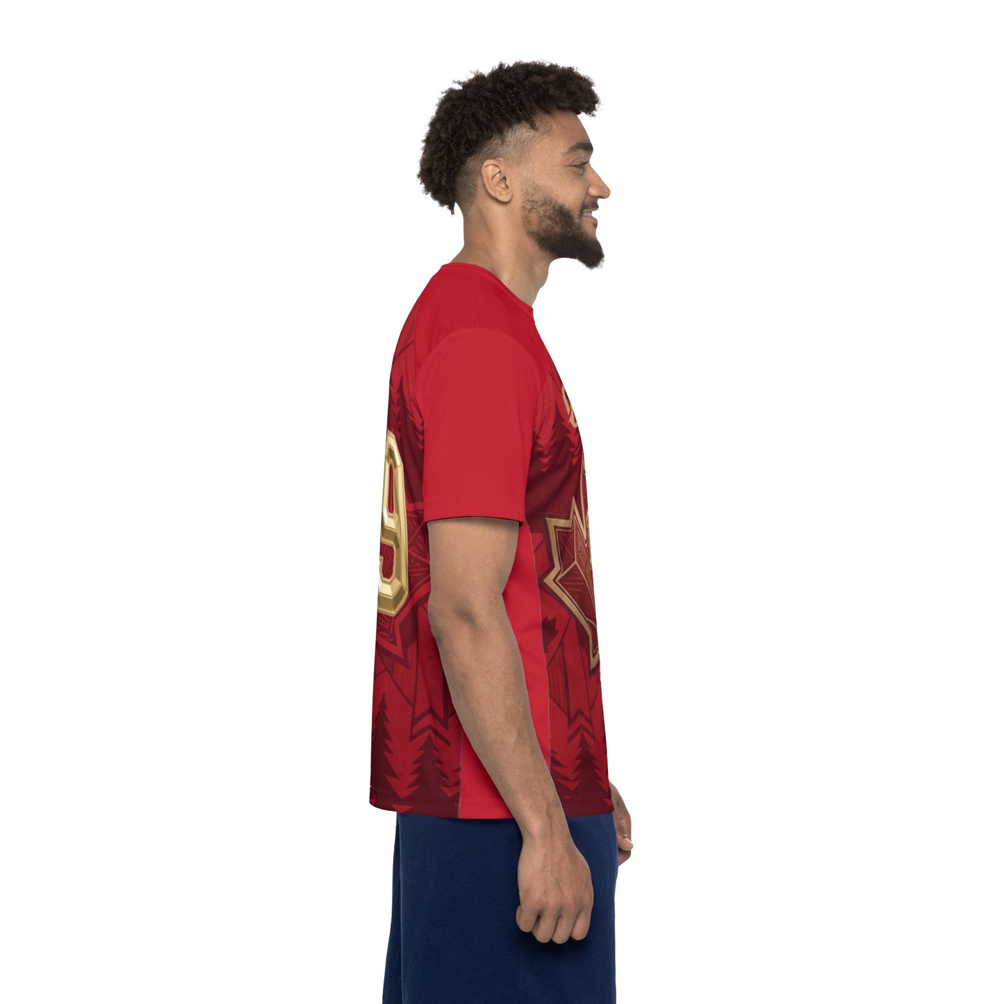 Canada Maple Leaf Gold 19 Sports Jersey