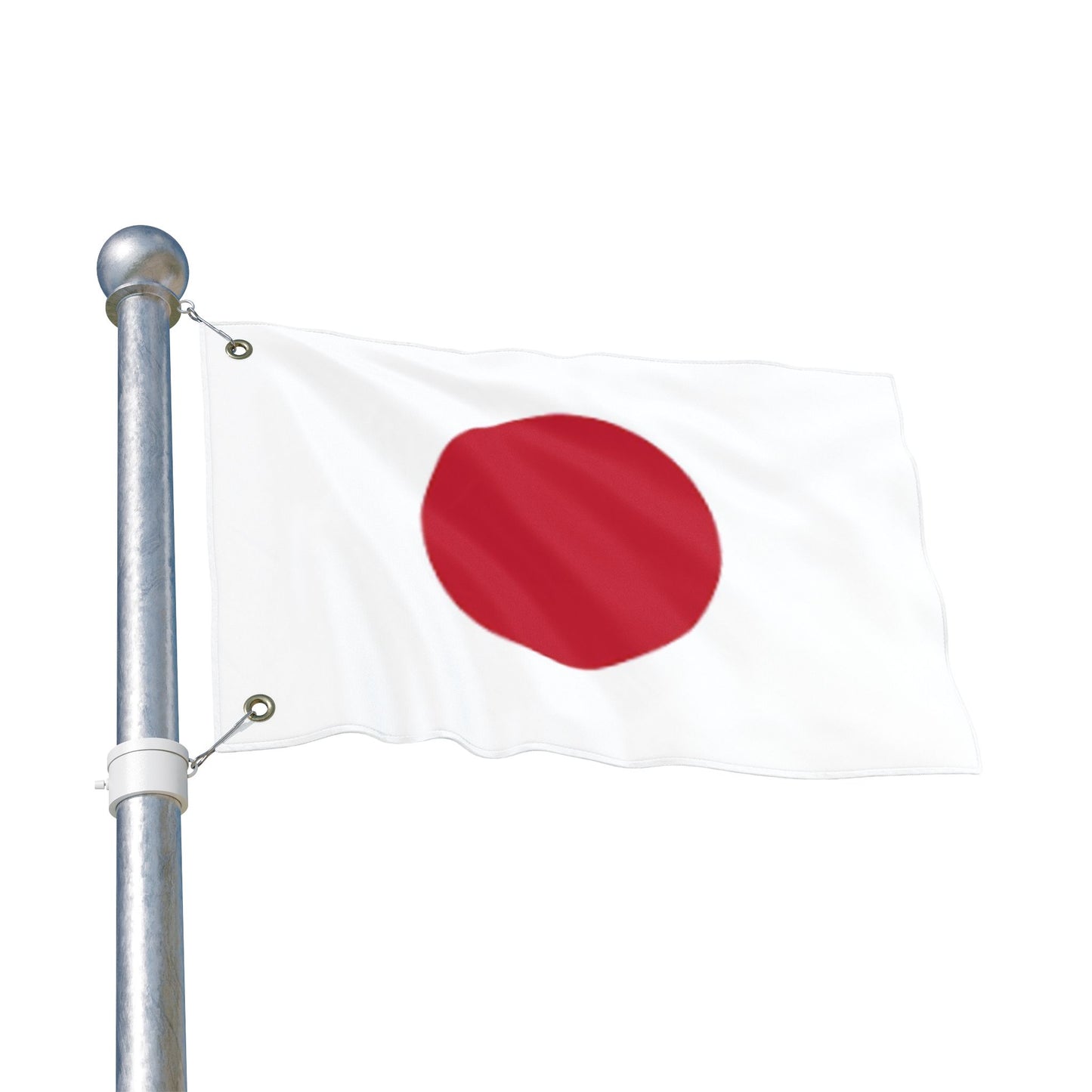 Japan Flag - Double-Sided National Flag (Red Hinomaru on White)