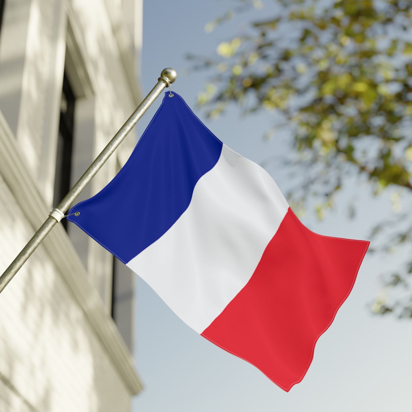 France Double-Sided Flag — Reversible French Tricolore Garden & Outdoor Flag