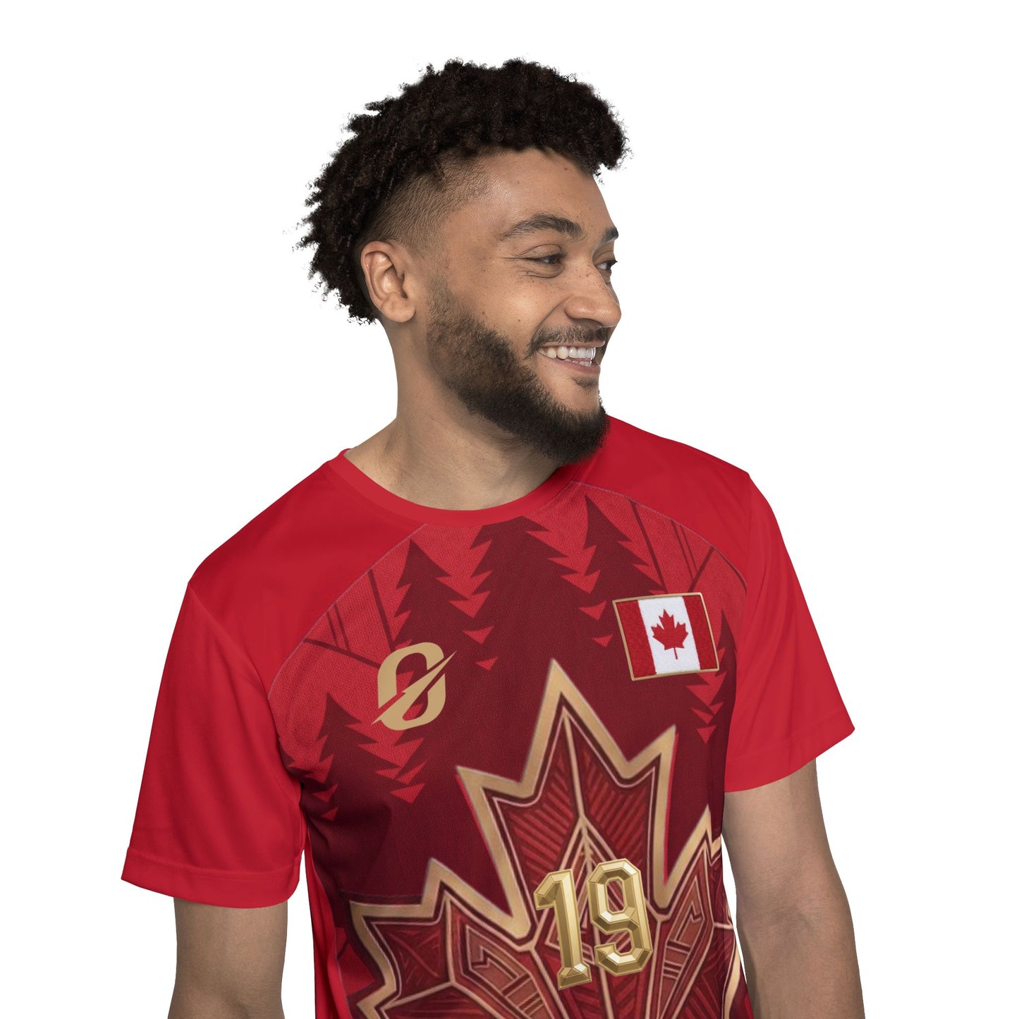 Canada Maple Leaf Gold 19 Sports Jersey