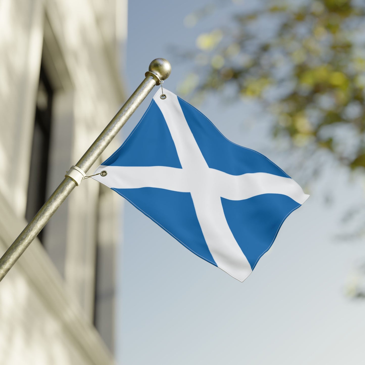 Scottish Saltire Double-Sided Flag — Scotland St. Andrew's Day, Patriotic Outdoor & Indoor Banner