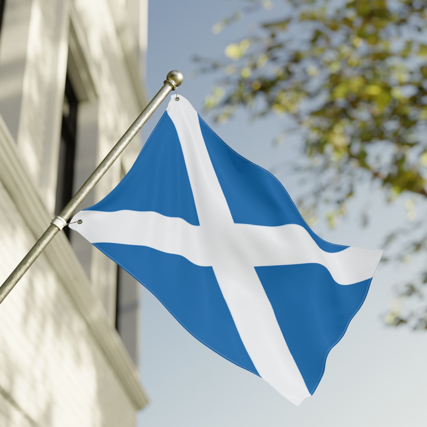 Scottish Saltire Double-Sided Flag — Scotland St. Andrew's Day, Patriotic Outdoor & Indoor Banner