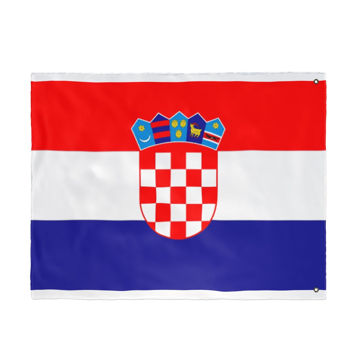 Croatia Double-Sided Flag — Outdoor/Indoor Croatian Flag with Coat of Arms
