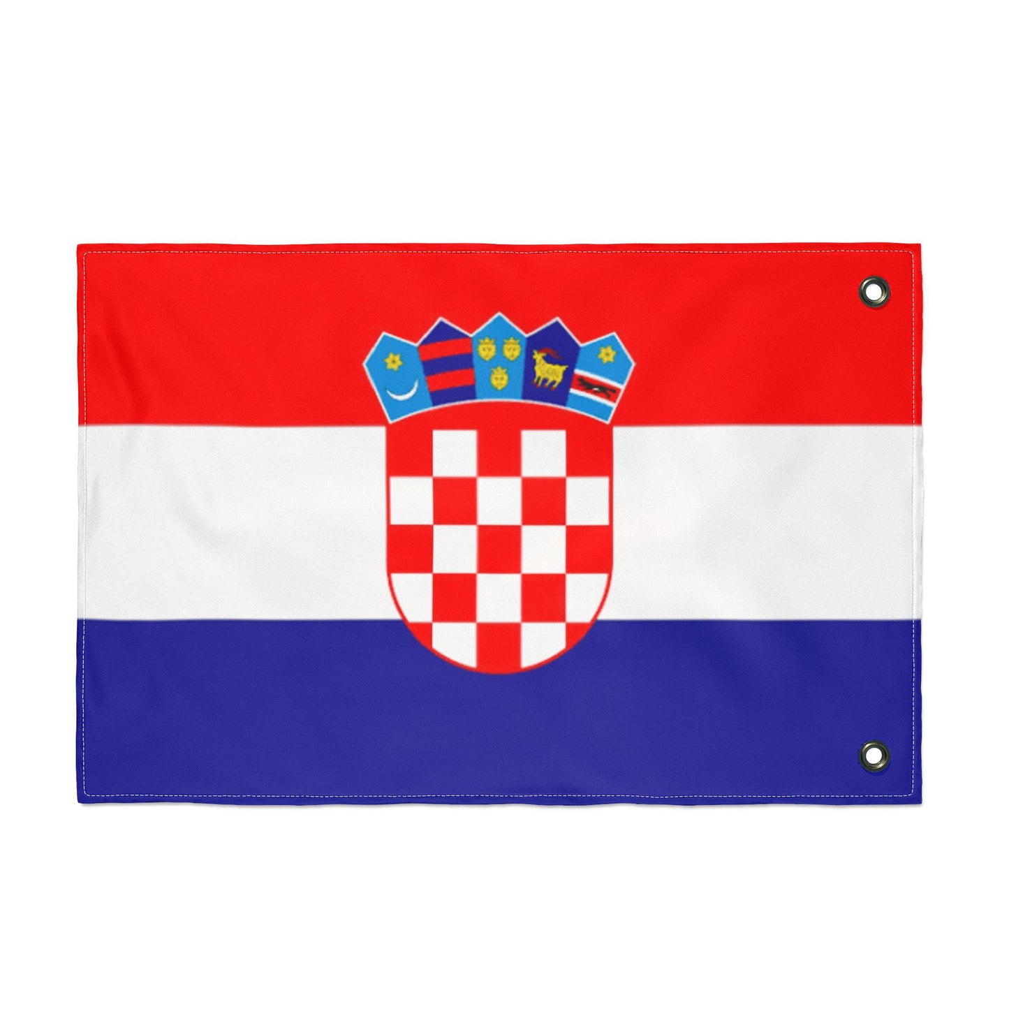 Croatia Double-Sided Flag — Outdoor/Indoor Croatian Flag with Coat of Arms