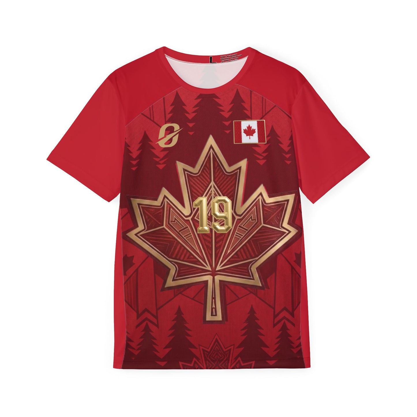 Canada Maple Leaf Gold 19 Sports Jersey