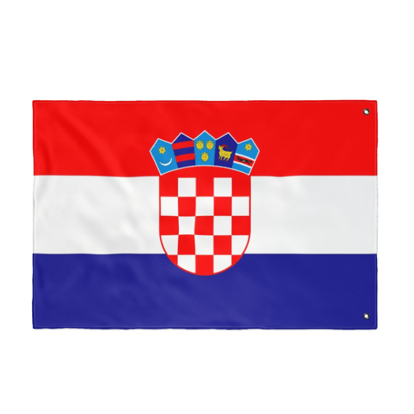 Croatia Double-Sided Flag — Outdoor/Indoor Croatian Flag with Coat of Arms