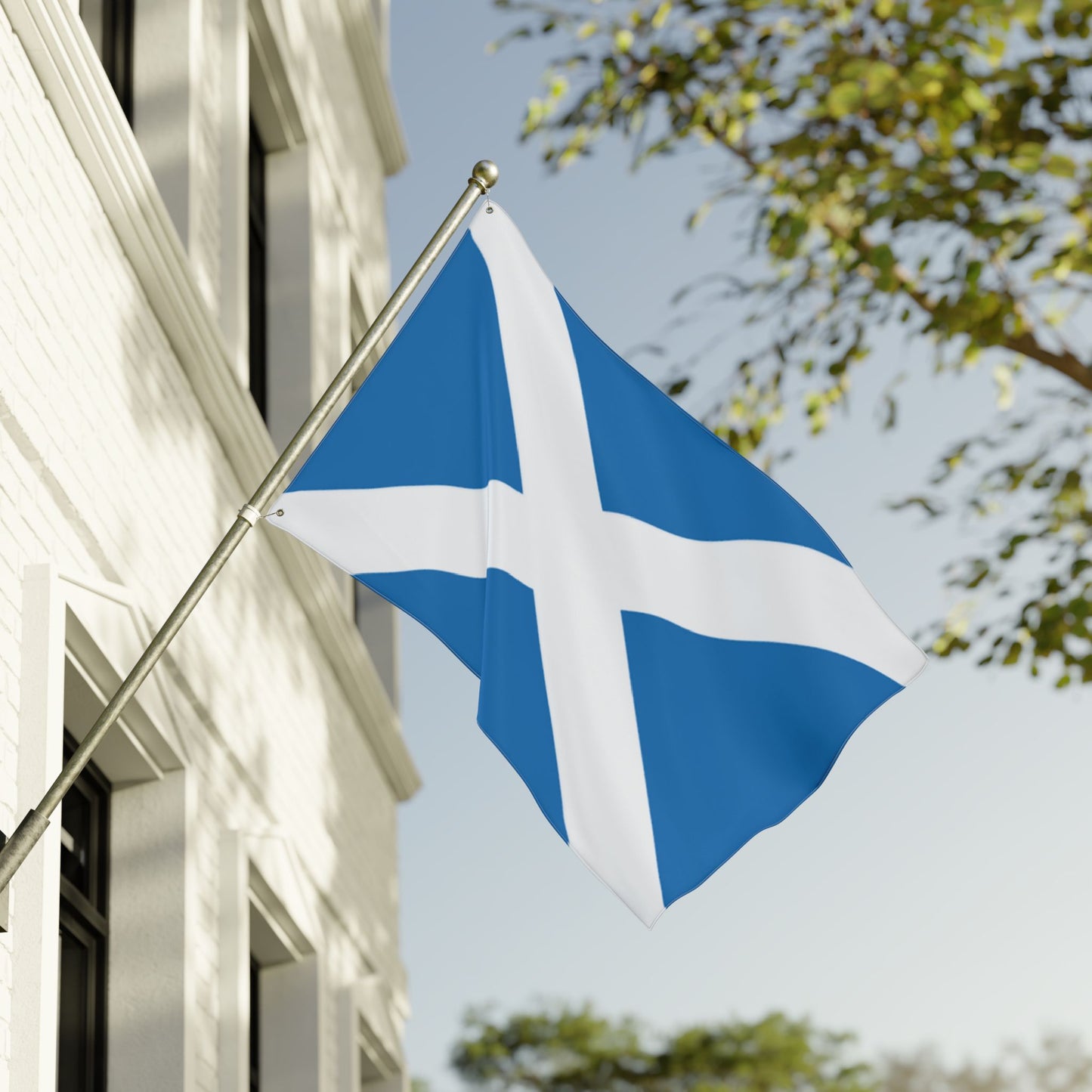 Scottish Saltire Double-Sided Flag — Scotland St. Andrew's Day, Patriotic Outdoor & Indoor Banner