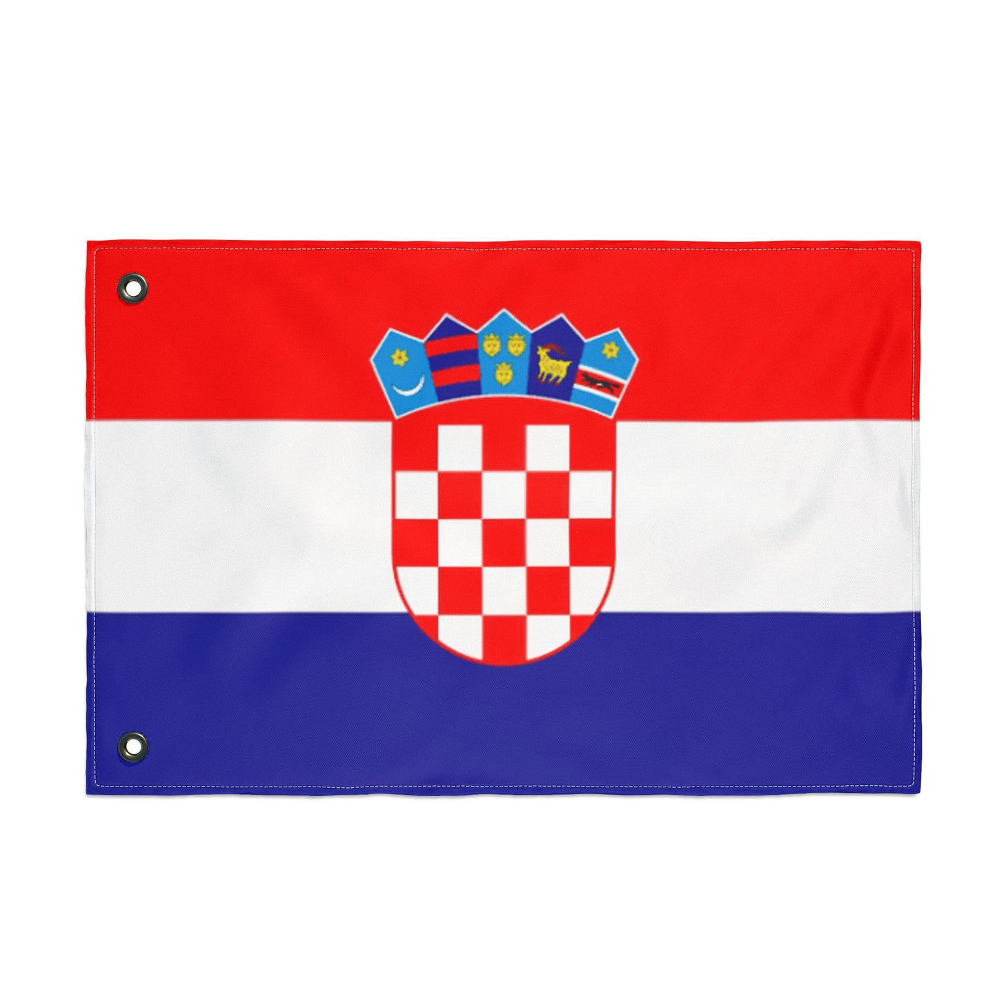 Croatia Double-Sided Flag — Outdoor/Indoor Croatian Flag with Coat of Arms