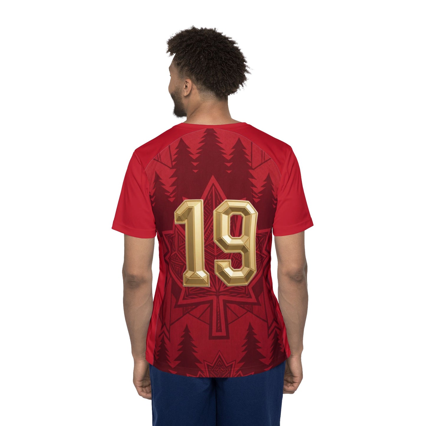 Canada Maple Leaf Gold 19 Sports Jersey