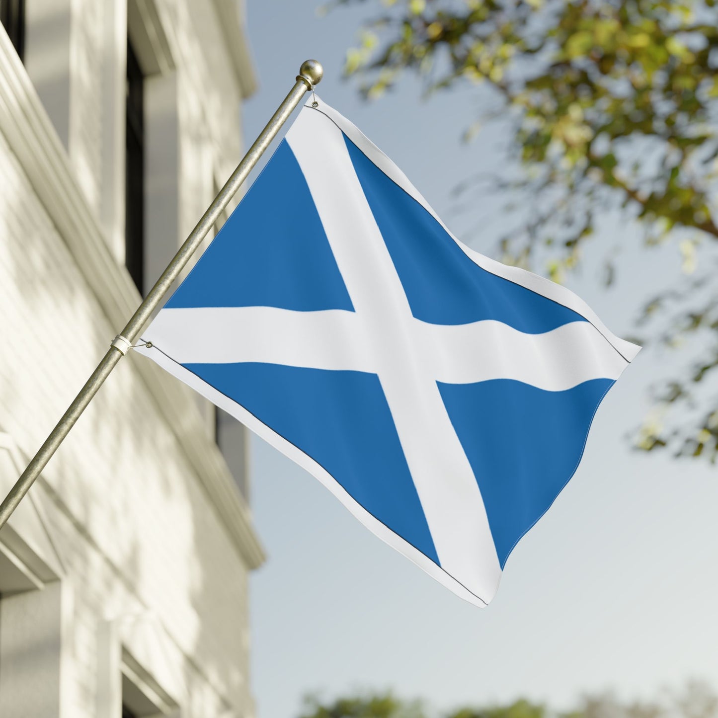 Scottish Saltire Double-Sided Flag — Scotland St. Andrew's Day, Patriotic Outdoor & Indoor Banner