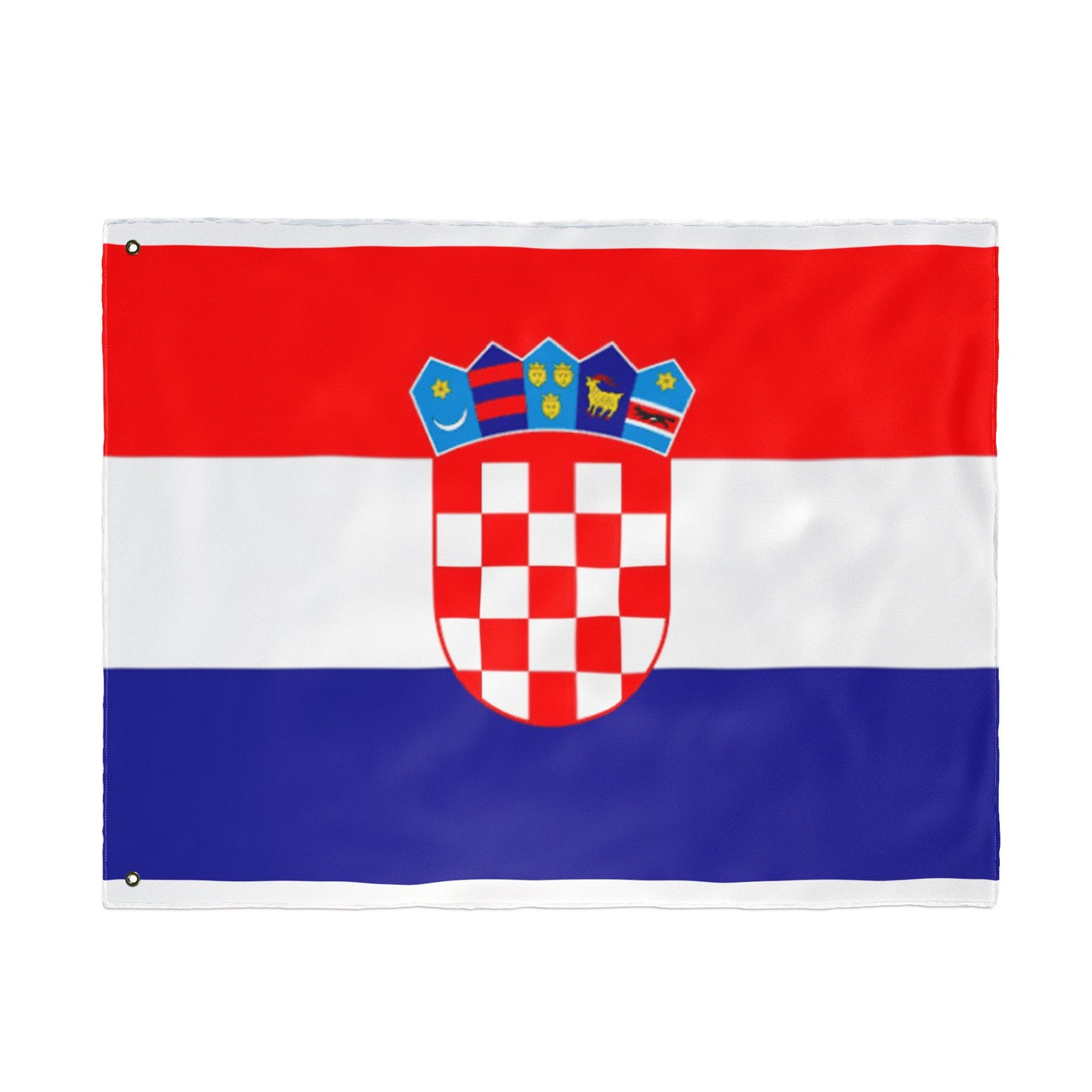 Croatia Double-Sided Flag — Outdoor/Indoor Croatian Flag with Coat of Arms